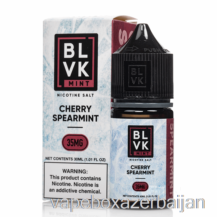 Vape Box Azerbaijan Cherry Spearmint - BLVK Mint Salts - 30mL 35mg